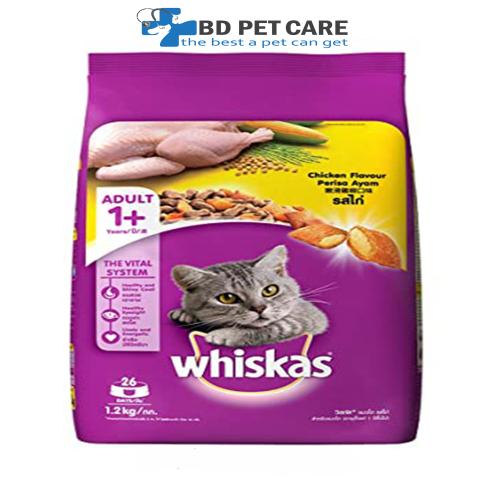 Whiskas Adult Cat Food Chicken 1.2Kg