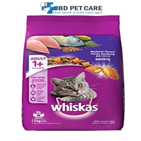 Whiskas Adult Cat Food Mackerel 1.2Kg