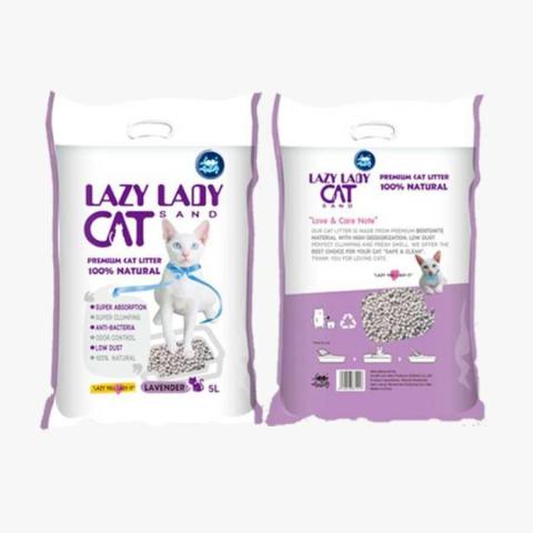 Lazy Lady Sand Bentonite Cat Litter Levender 5L