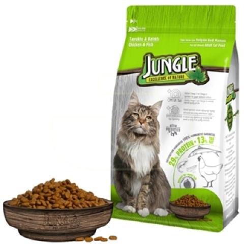 Jungle Adult Chicken & Fish Cat Dry Food 500g