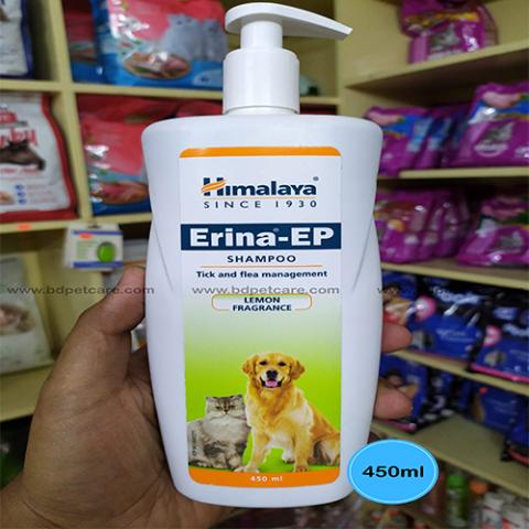 Himalaya Erina EP Tick and Flea Shampoo for DogsCats 450ml