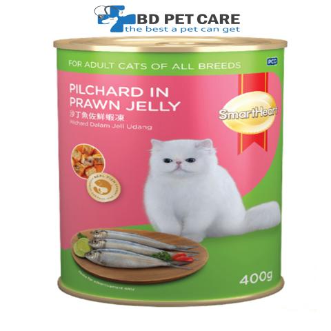 SmartHeart Cat Canned Pilchard In Prawn Jelly 400g