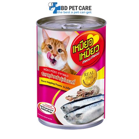 Meow Meow Canned Tuna Topping Prawn In Jelly 400gm