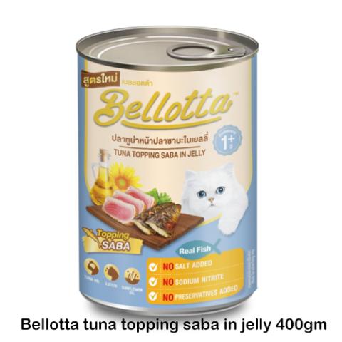 Bellotta tuna topping saba in jelly 400gm