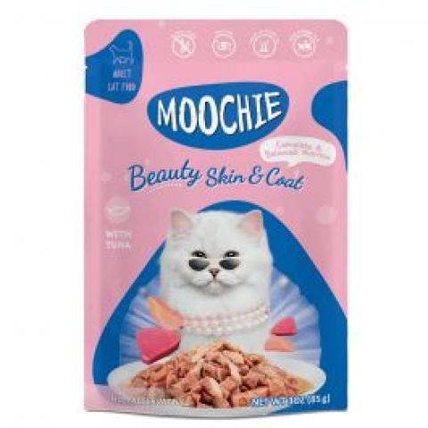 Moochie Cat Food Mince with Tuna - Beauty Skin & Coat Pouch 70g