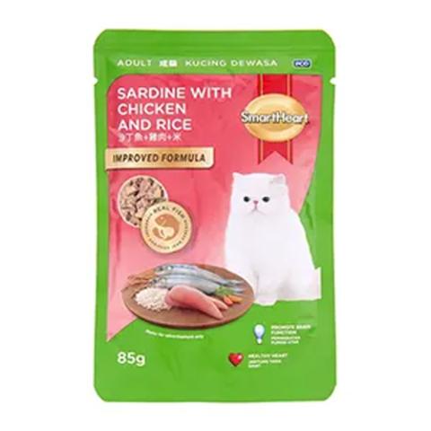SmartHeart Pouch Sardine With Chicken & Rice 85g
