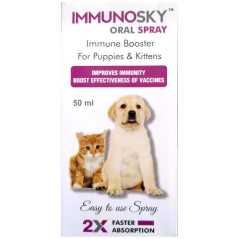 SkyEc ImmunoSky Oral Spray Immune Booster for Puppies and Kittens 50 ml