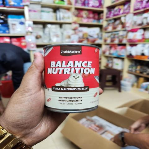 PetMetro Balance Nutrition Tuna and Shrimp in jelly 430 gm