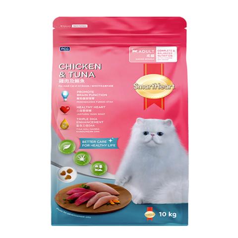 Smartheart Adult Cat Food Chicken and Tuna 10kg