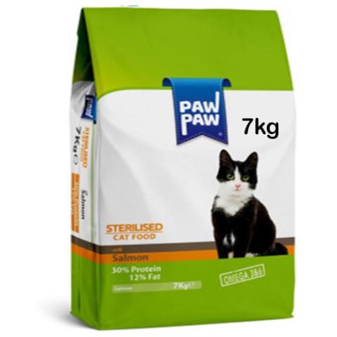 Paw paw Sterilized Adult Cat Food with Salmon 7kg