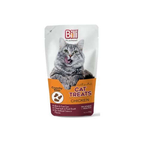 Billi Crunchy Bites dry cat treat Chicken 60g
