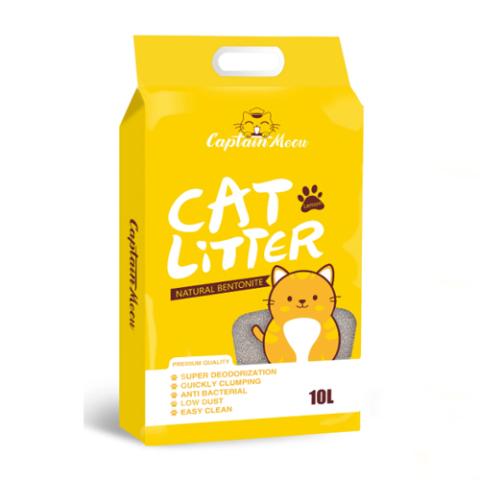 Captain Meow Natural Bentonite Cat Litter 10L Lemon