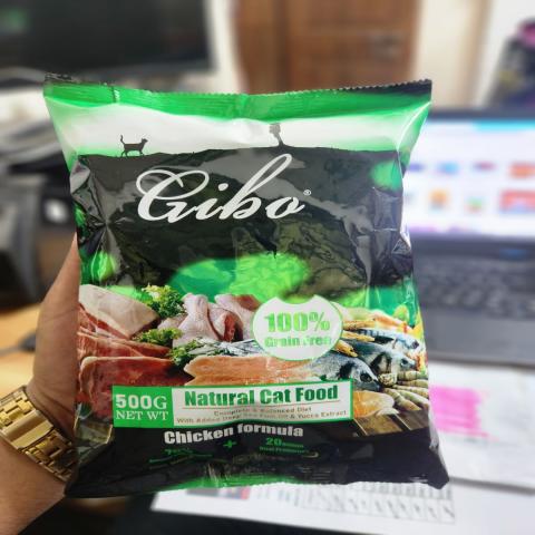 Gibo all life stage grain free cat dry food 500g