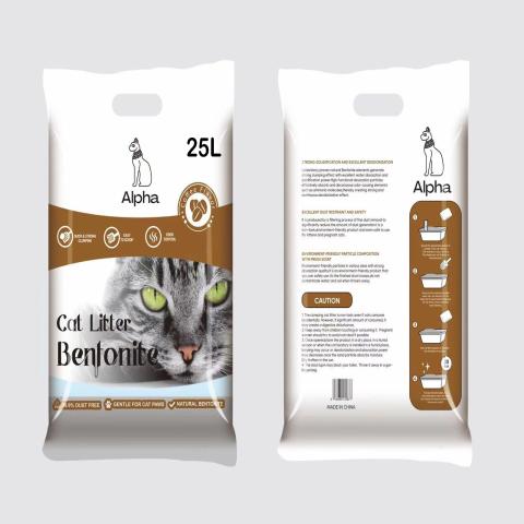 Alpha Bentonite cat litter Coffee 30L