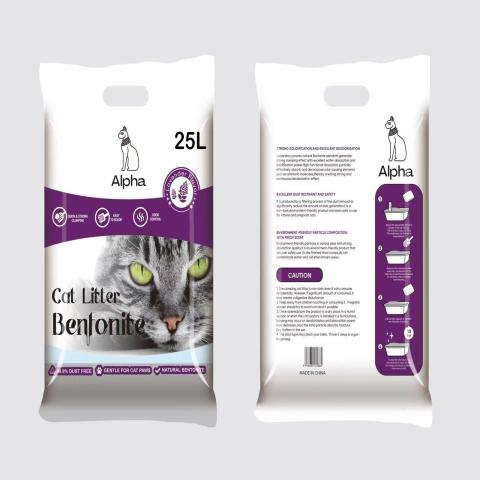 Alpha Bentonite cat litter Levender 30L