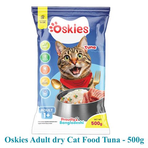 Oskies Adult dry Cat Food Tuna - 500g