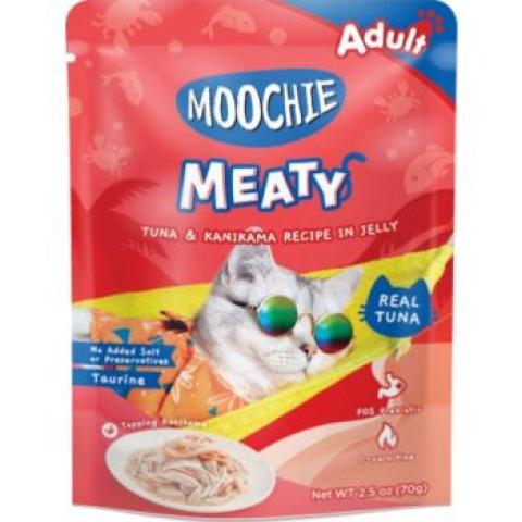 Moochie Adult Tuna & Kanikama Recipe in Jelly Pouch 70g