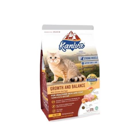 Kaniva Cats food Growth & Balance Formula Chicken, Egg & Rice 370 G