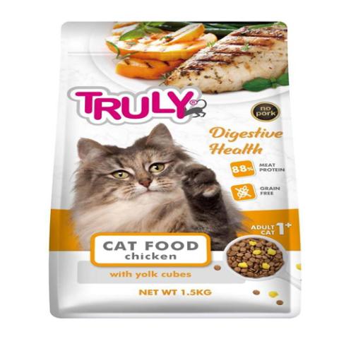 Truly Grain Free Super Premium Dry Cat Food Digestive Health Chicken 1.5kg
