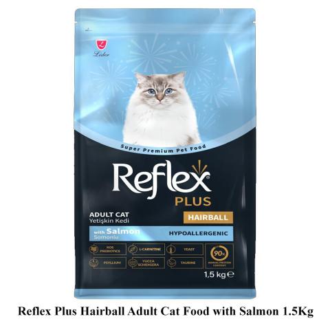 Reflex Plus Hairball Adult Cat Food with Salmon 1.5Kg