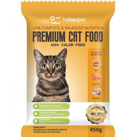 Haisenpet Premium Cat Food Tuna Salmon & Mackerel 450g
