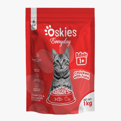 Oskies Adult Chicken with Tuna- 1 KG