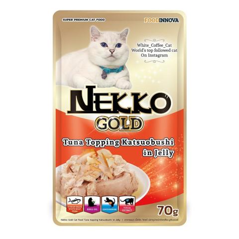 Nekko Gold tuna toping katsuobushi in jelly 70g