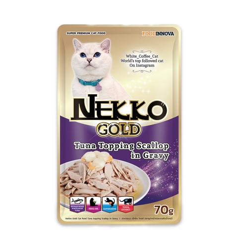 Nekko Gold Tuna Topping Scallop in Gravy 70g