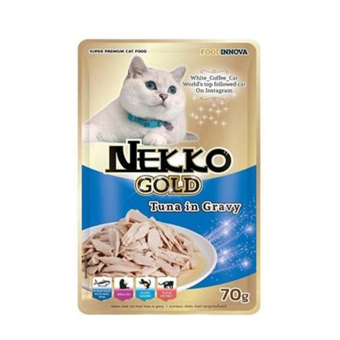 Nekko Gold Tuna in Gravy Cat Food 70g