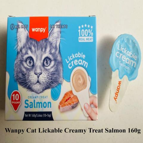 Wanpy Cat Lickable Creamy Treat Salmon 160g