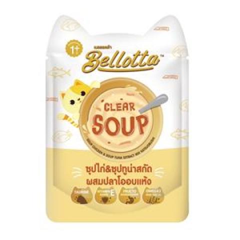 Bellotta Creamy Soup Chicken And Tuna Extract Mix Katsubushi 40gm
