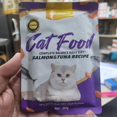 Petmetro Complete Balance Daily Diet Salmon & Tuna Recipe wet food 100g