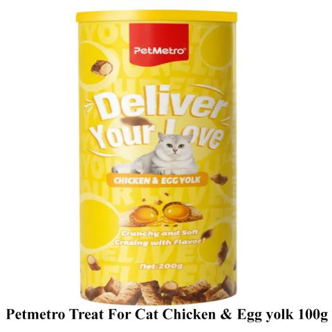 Petmetro Treat For Cat Chicken & Egg yolk 100g