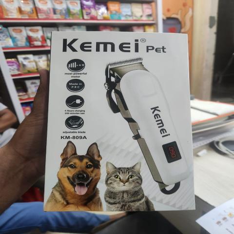 Kemei KM-809A Digital Electric Rechargeable Professional Pet Hair Clipper