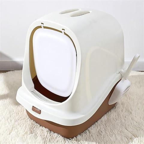 Fully Enclosed Litter Box with Scoop & Large Opening 45cm