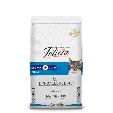 Felicia Sterilized Derma + Care Cat Food with Salmon Low Grain 2 kg
